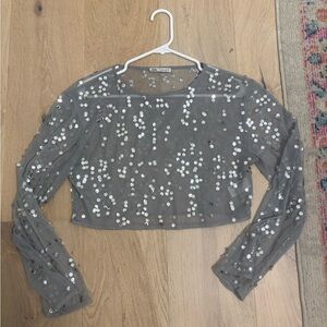 Zara sequin top